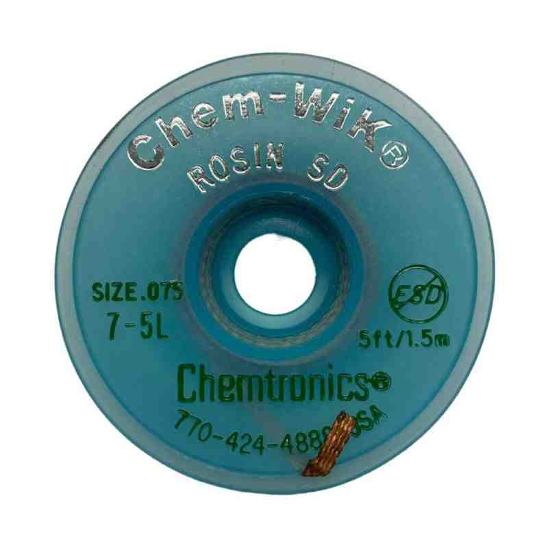 MALLA DESOLDANTE CHEMTRONICS 7 5FTCHEM